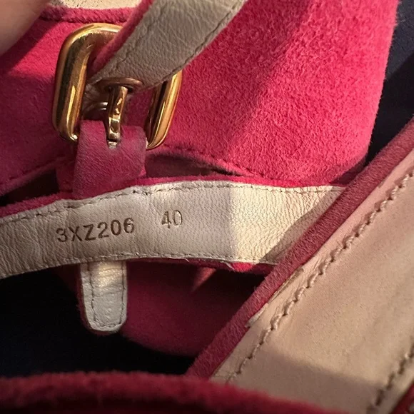 Prada Fuchsia Suede Heels - Picture 6 of 6